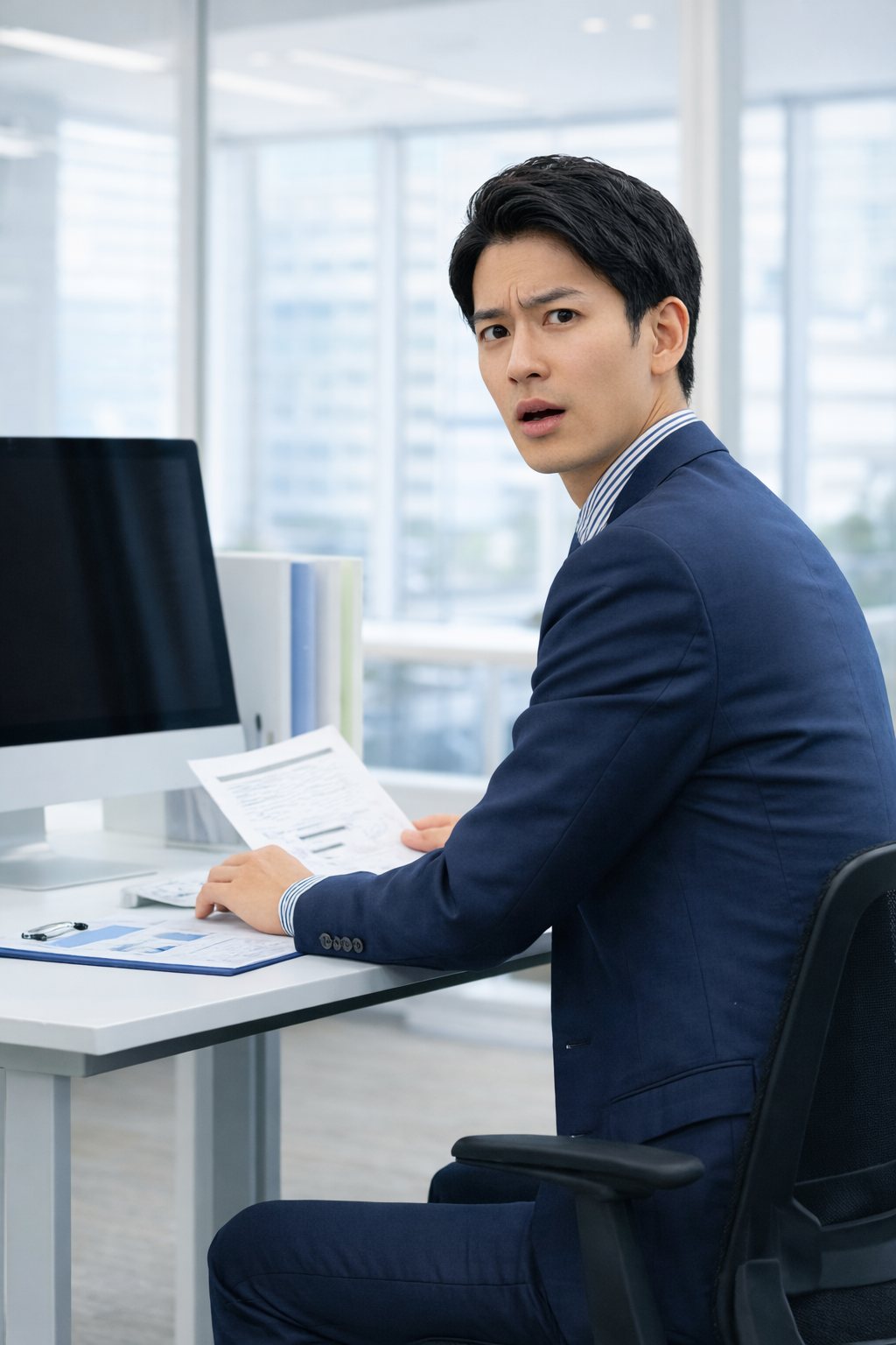 仕事に悩むビジネスパーソン